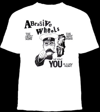 Abrasive Wheels- The Army Song on a red shirt (Sale price!)