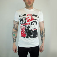 Adam And The Ants- Bondage Punks on a white slim fit shirt