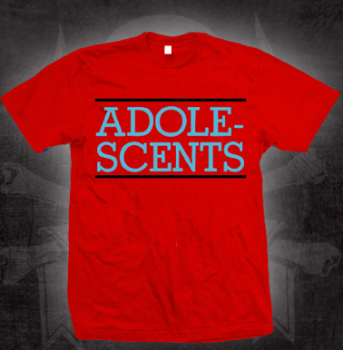 Adolescents- Logo on a red shirt