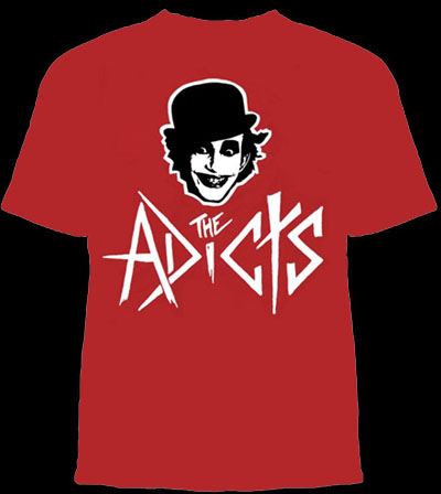 Adicts- Monkey Face on a red shirt