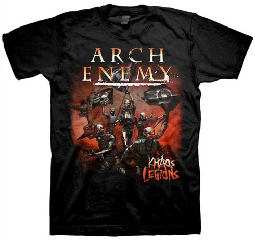 Arch Enemy- Khaos Legion on a black shirt