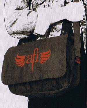 Show product details for AFI- Wings Logo messenger bag