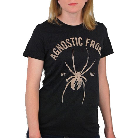Agnostic Front- Black Widow on a black girls fitted shirt