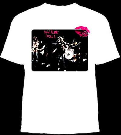 New York Dolls- Live Pic on a white shirt (Sale price!)