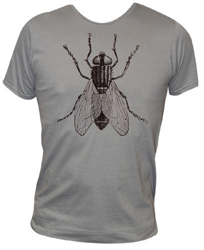 The Fly on a grey guys slim fit shirt by Annex Clothing