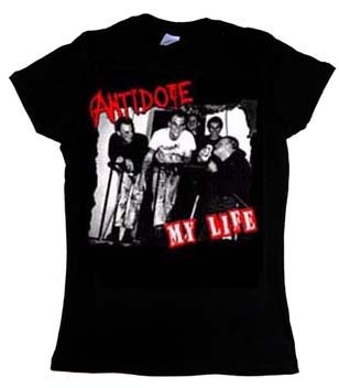 Antidote- My Life on a black girls fitted shirt
