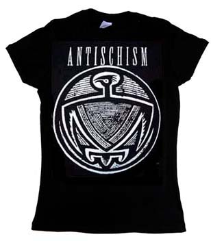 Antischism- Indian Bird on a black girls fitted shirt