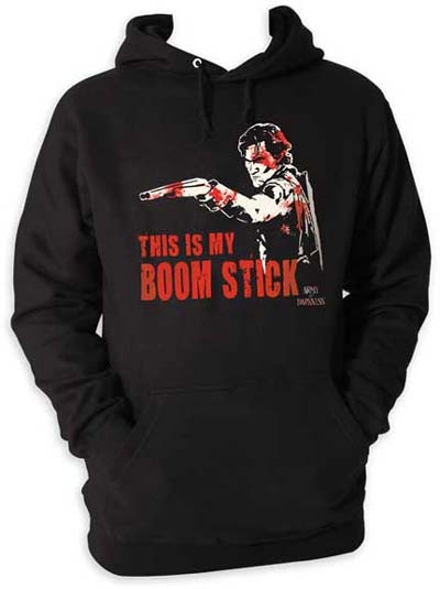 Army Of Darkness- This Is My Boomstick on a black hooded sweatshirt