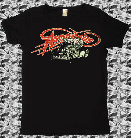 Asmodeus- Demon Car on a black girls fitted shirt (Sale price!)