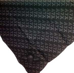 Avenged Sevenfold- Logos on a black bandana