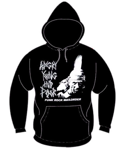 Angry Young And Poor- Gun To Head (Deer Hunter) on a black hooded sweatshirt