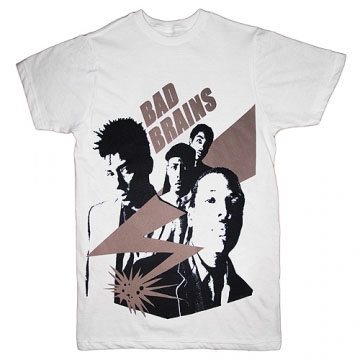 Bad Brains- Band Pic on a white slim fit shirt