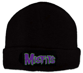 Misfits- Logo embroidered on a black beanie