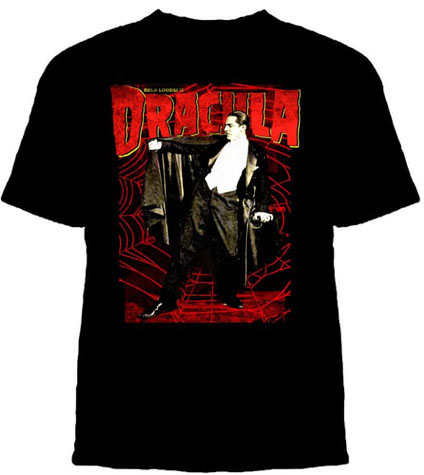 Dracula- Bela Lugosi Is... (Spiderweb Pic) on a black shirt