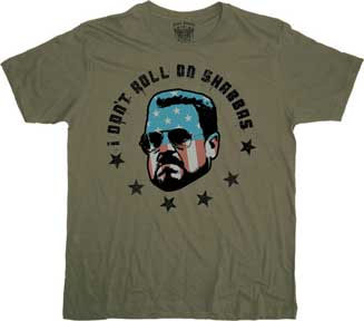 Big Lebowski- I Don't Roll On Shabbas on an army green shirt