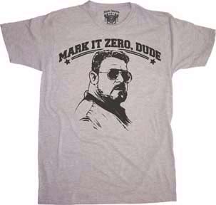 Big Lebowski- Mark It Zero, Dude on a grey shirt