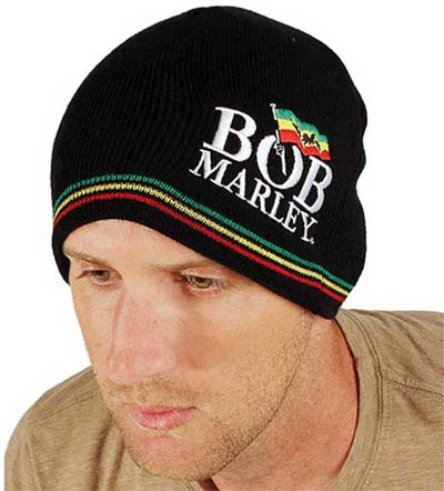 Bob Marley- Flag Logo beanie