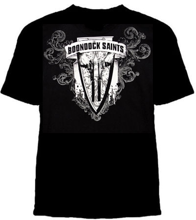 Boondock Saints- Gun Crest on a black shirt (Sale price!)