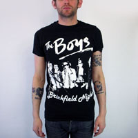 Boys- Brickfield Nights on a black slim fit shirt