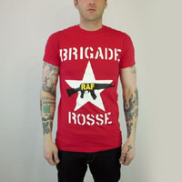 Brigade Rosse on a red slim fit shirt