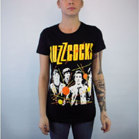 Buzzcocks- Band Pic on a black girls fitted shirt