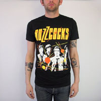 Buzzcocks- Band Pic on a black slim fit shirt