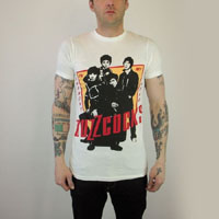 Buzzcocks- Harmony In My Head on a white slim fit shirt