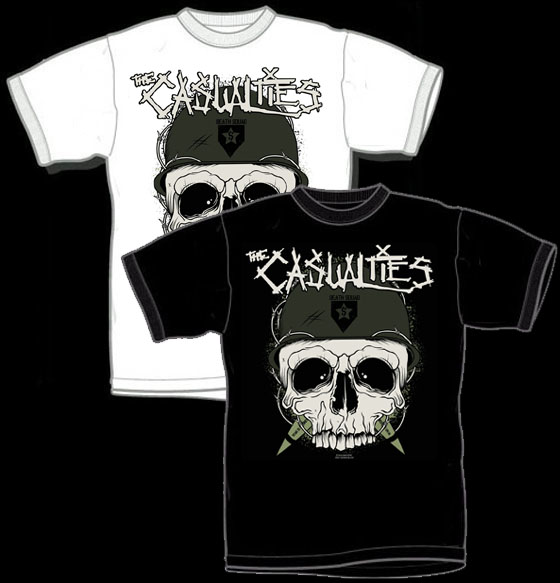 Show product details for Casualties- Skull Helmet shirt