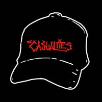 Casualties- Logo embroidered on a black baseball hat