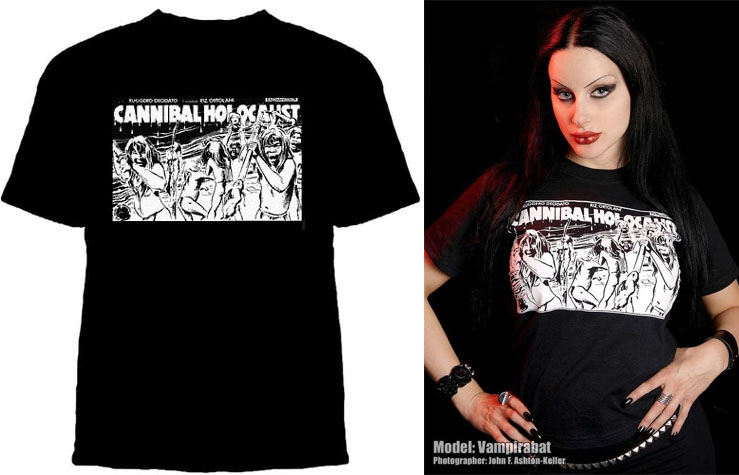 Cannibal Holocaust- Movie Poster on a black shirt