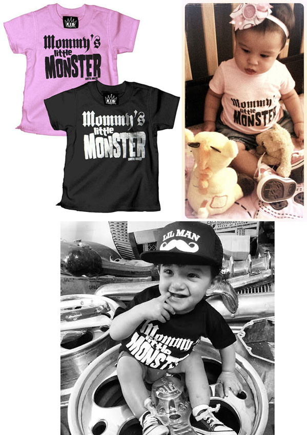 Mommy's Little Monster kids shirt by Cartel Ink