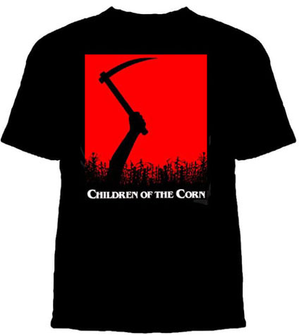 Children Of The Corn- Scythe on a black shirt