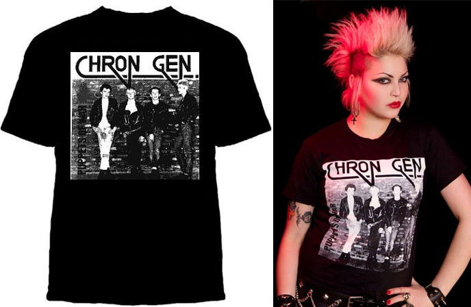 Chron Gen- Band Pic (Black Logo) on a black shirt