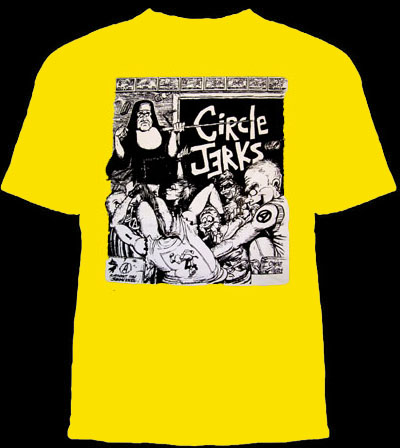 Circle Jerks- Nun Classroom on a yellow shirt