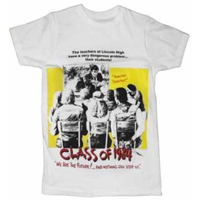 Class Of 1984- We Are The Future on a white slim fit shirt