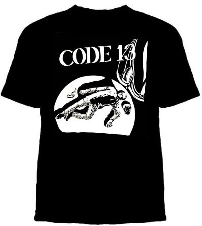 Code 13- Body on a black shirt (Sale price!)
