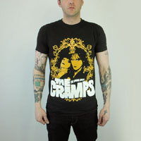 Cramps- The Strange Loves Of The Cramps on a black slim fit shirt