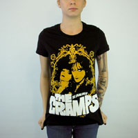 Cramps- The Strange Loves Of The Cramps on a black girls fitted shirt
