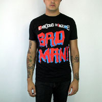 Cockney Rejects- Bad Man on a black slim fit shirt