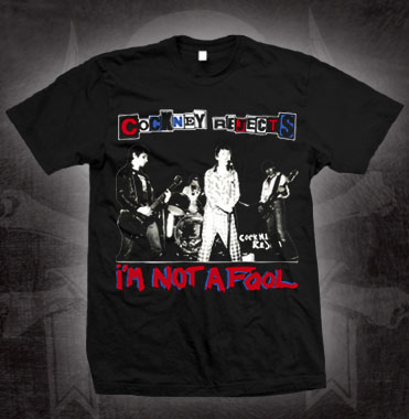 Cockney Rejects- I'm Not A Fool on a black shirt