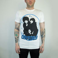 Crystals- Band Pic on a white slim fit shirt