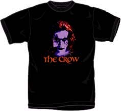 Crow- Headshot on a black shirt