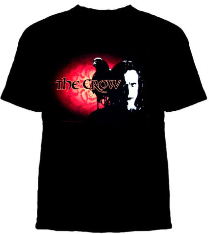 Crow- Face And Crow on a black shirt