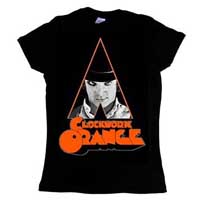 Clockwork Orange- Alex on a black girls fitted shirt