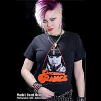 Clockwork Orange- Alex on a black shirt