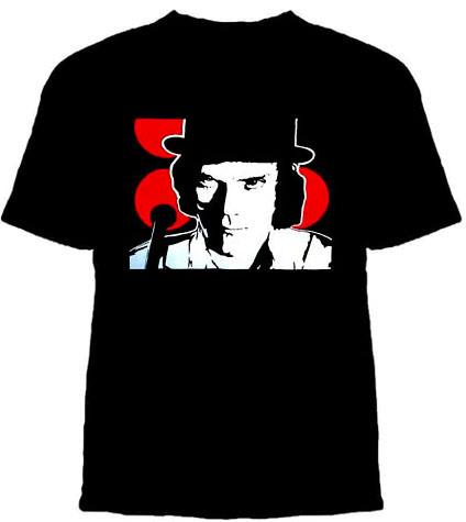 Clockwork Orange- Face on a black shirt