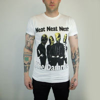 Damned- Neat Neat Neat on a white slim fit shirt