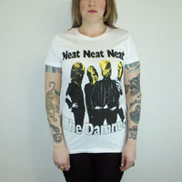 Damned- Neat Neat Neat on a white girls fitted shirt