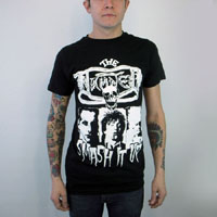Damned- Smash It Up on a black slim fit shirt