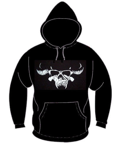 Danzig- Skull on a black hooded sweatshirt